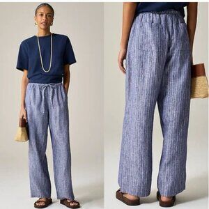 J. Crew Navy Linen SOLEIL pants